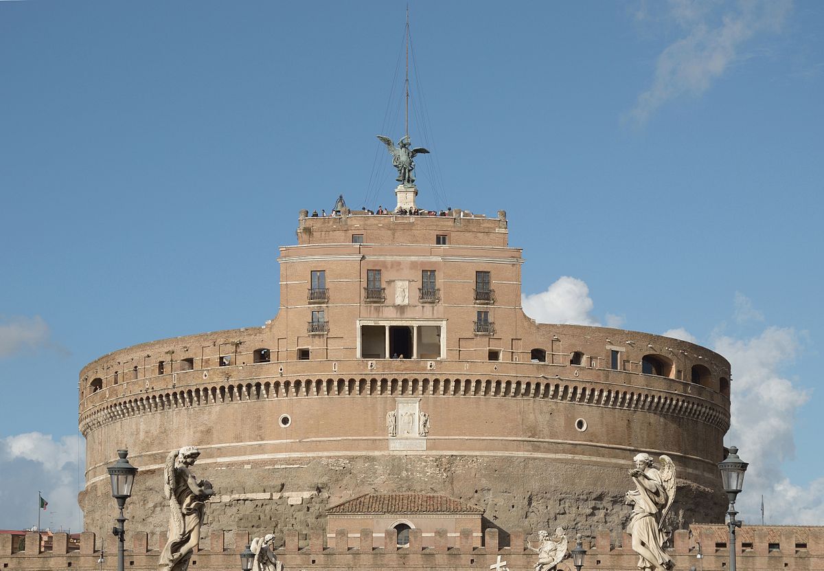 Castel_Sant'Angelo, le mausolée d'Adrien, à Rome