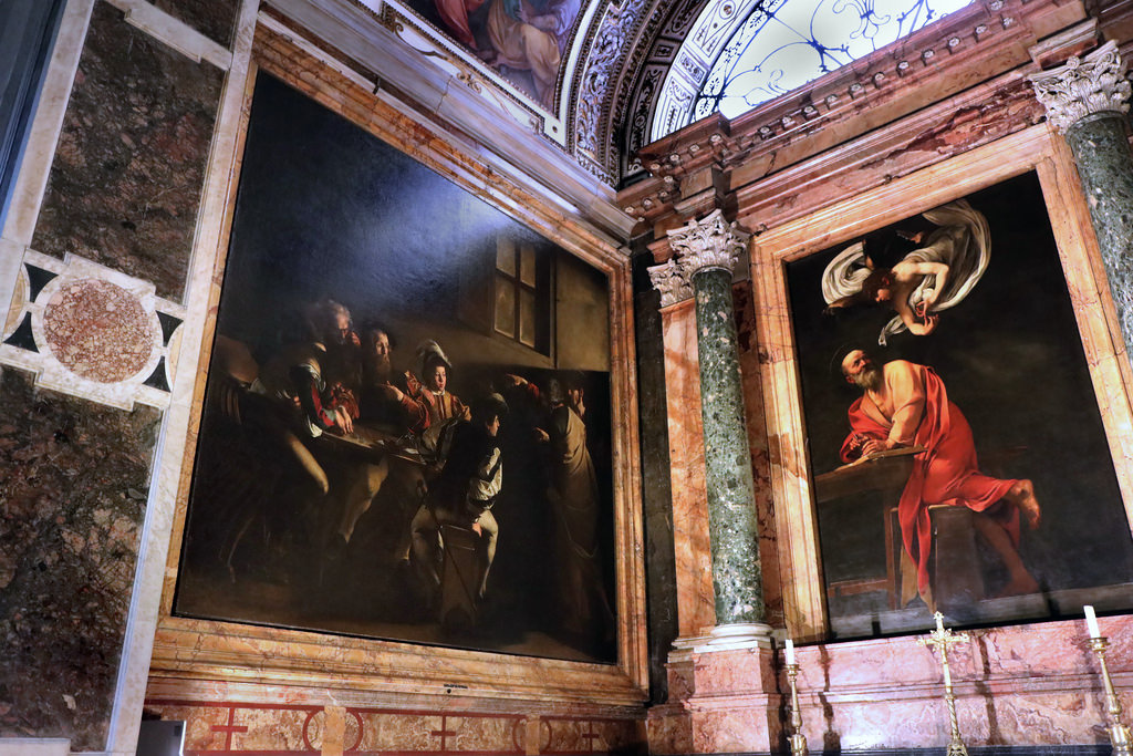 Caravage Rome budget églises
