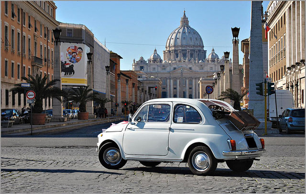 rome tour fiat 500