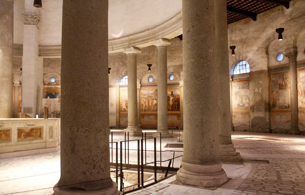 eglise san stefano rotondo rome petit groupe