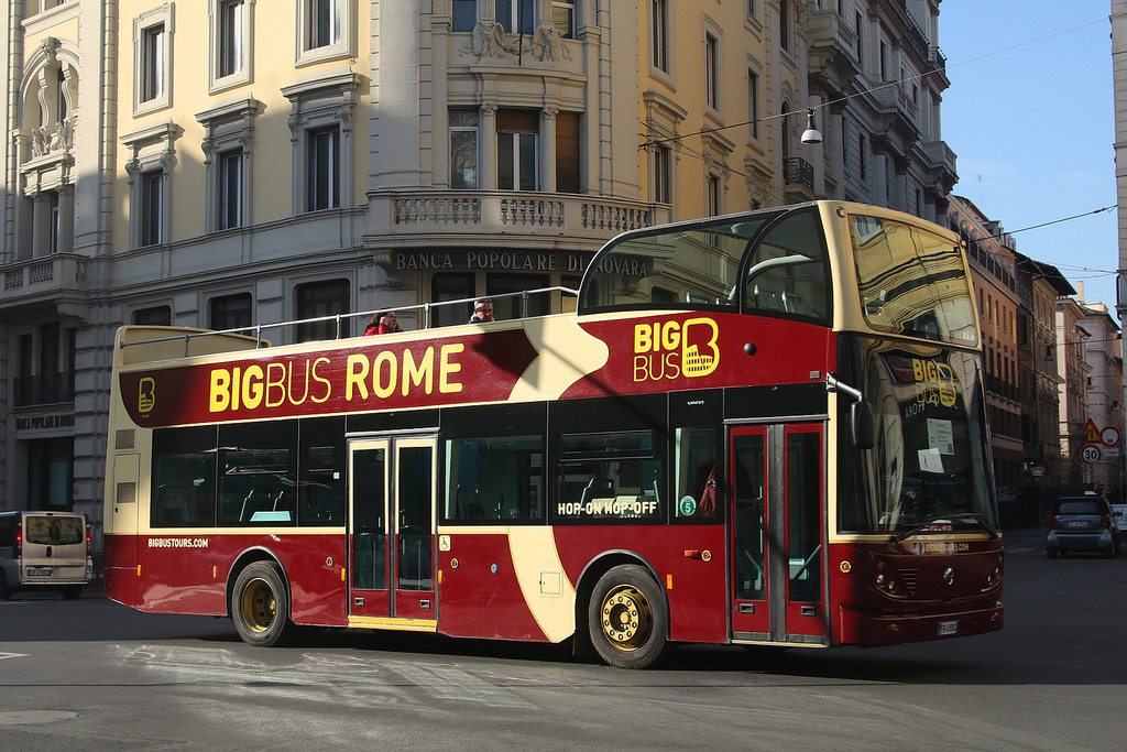 bus panoramique Rome