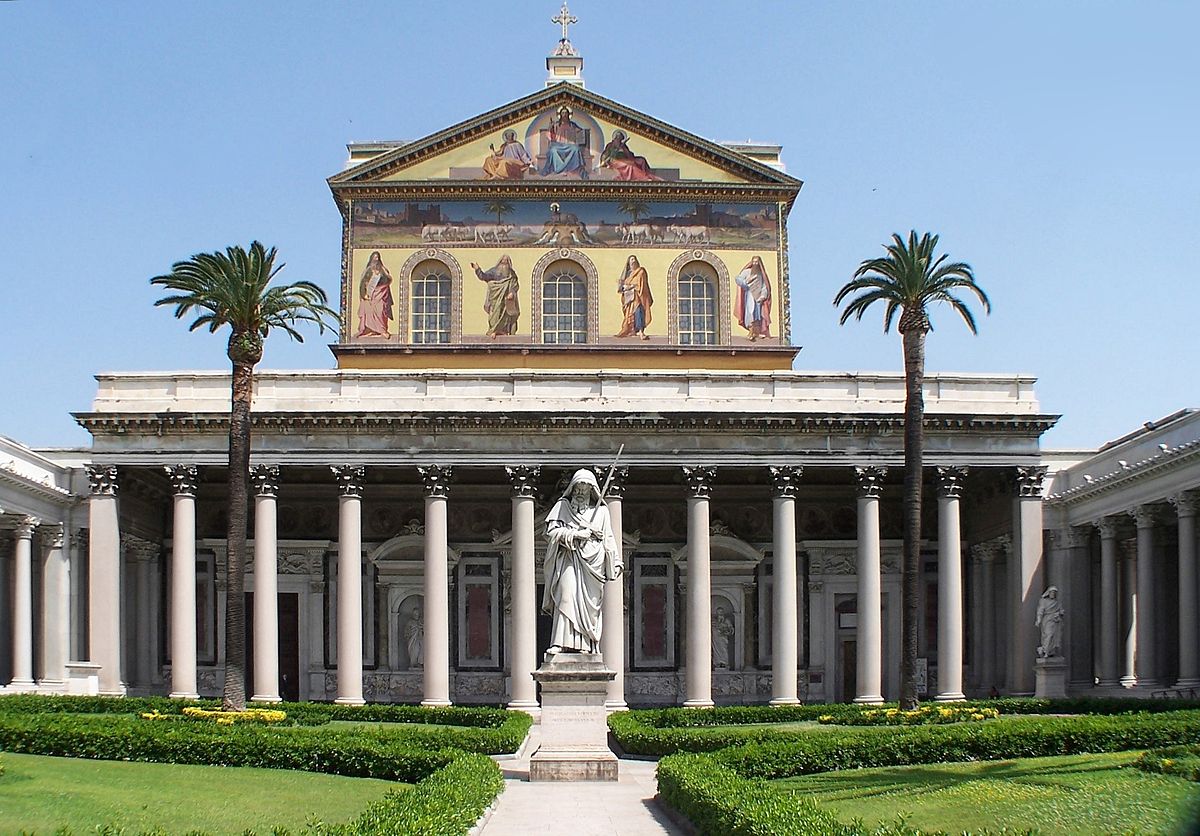 saints basilique saint paul hor les murs à Rome