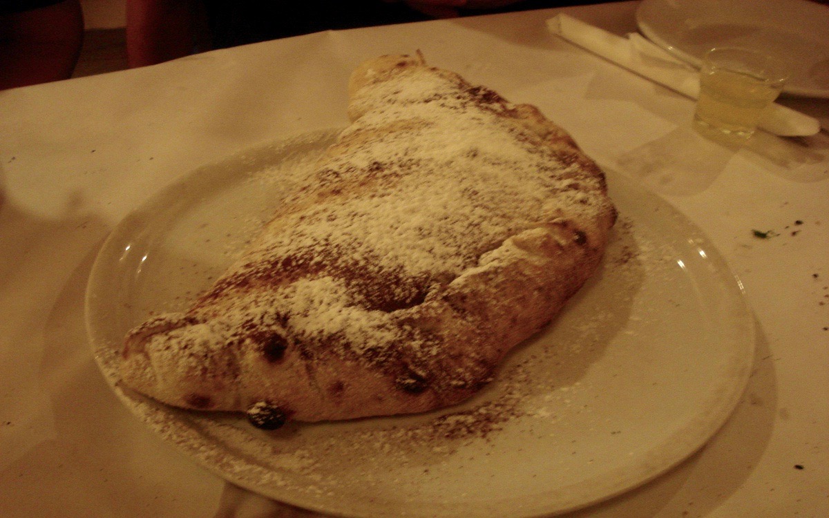 Dar Poeta pizza ricotta nutella