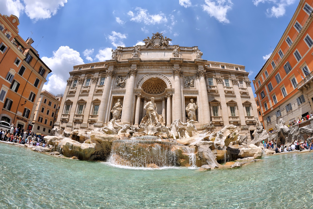 fontaine de trevi tour de ville rome