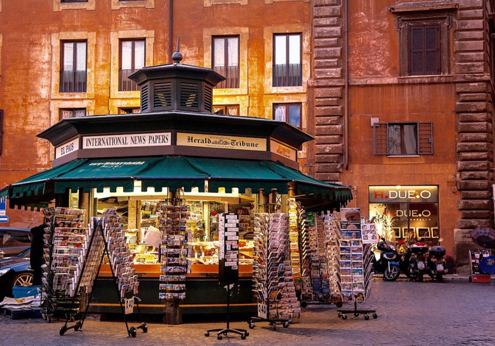 kiosque tickets tramway rome