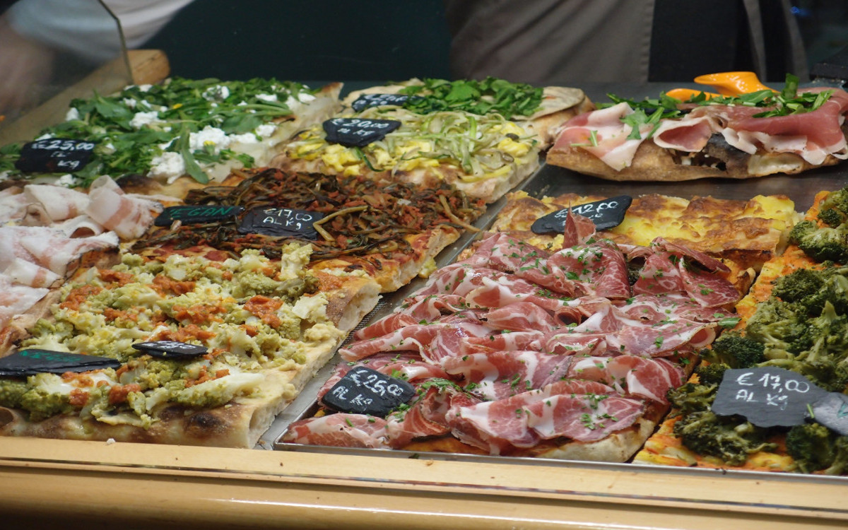 pizza au pizzarium rome.