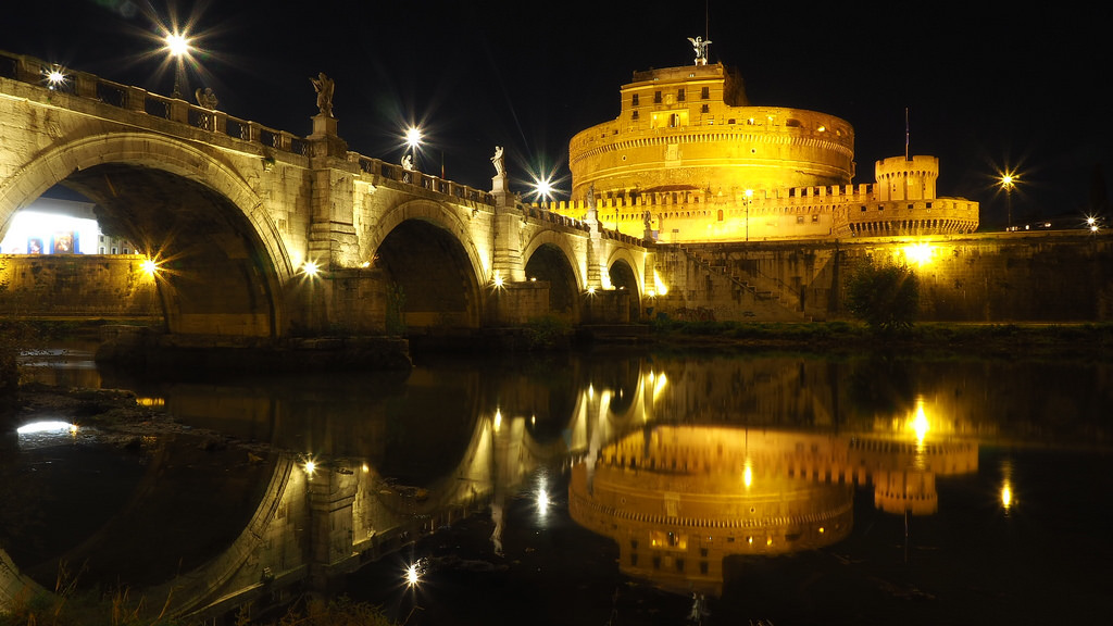 chateau saint-ange croisière nuit Rome