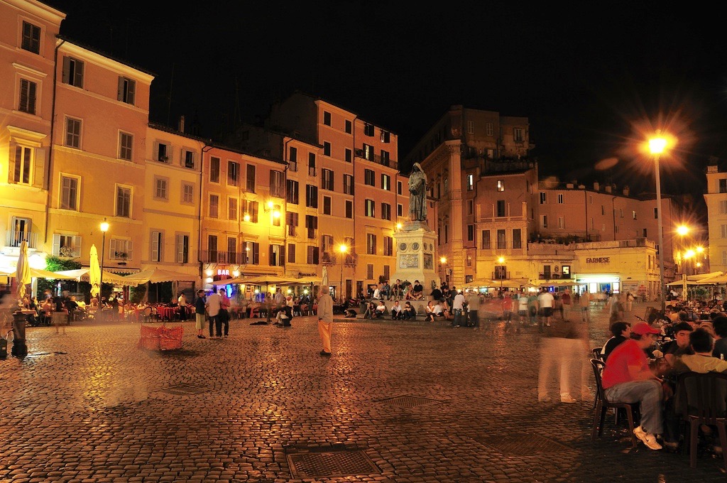 bar piazza campo de' Fiori Rome