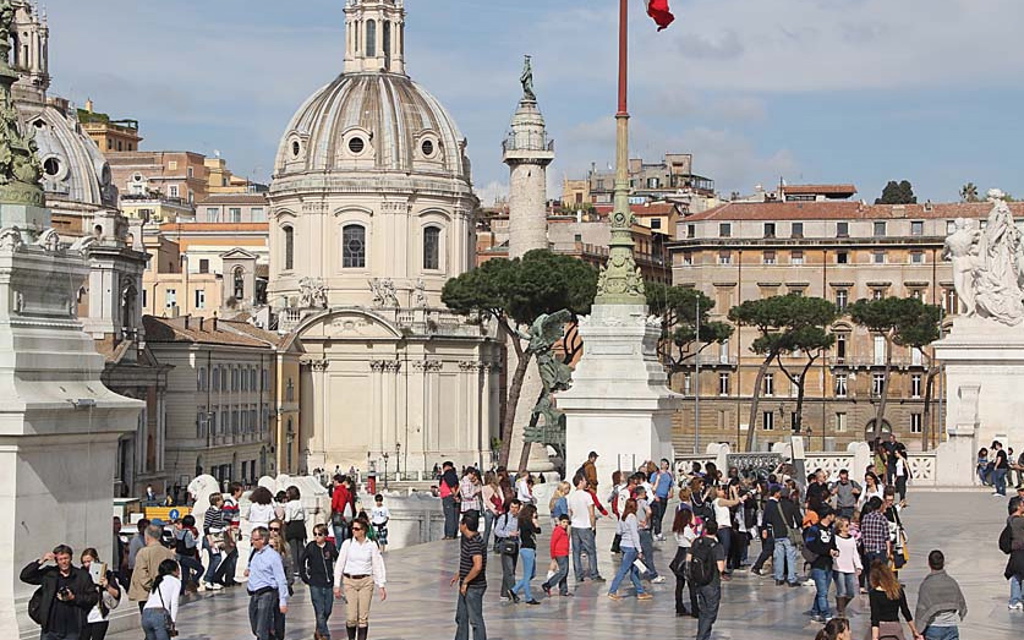 acces vue panoramique terrasses vittoriano rome