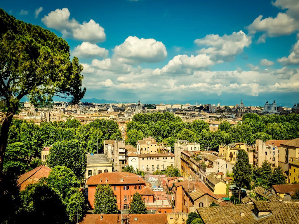 vue du parc du Janicule Rome