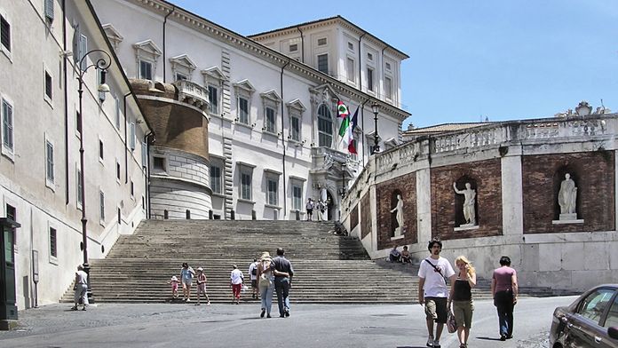 Le palais du Quirinal est l'une des trois résidences du président italien