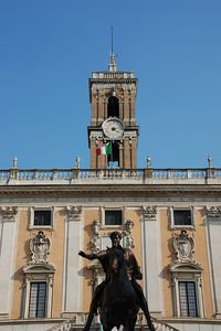 Le Palazzo Senatorio et la statue de Marc-Aurèle.
