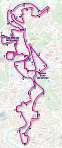 Parcours Marathon Rome 2018.