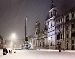 Rome sous la neige.